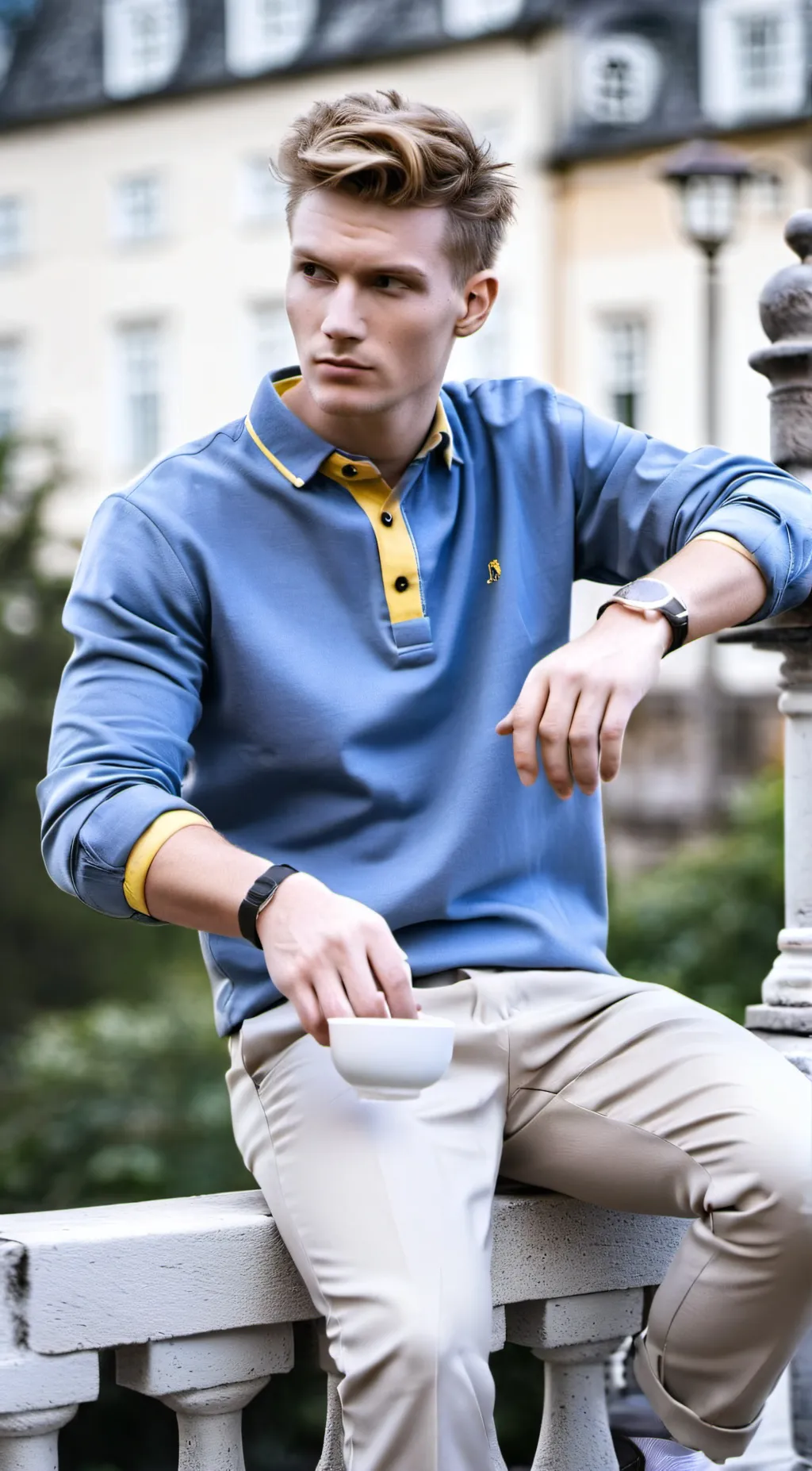 ai character: Chad Charming background