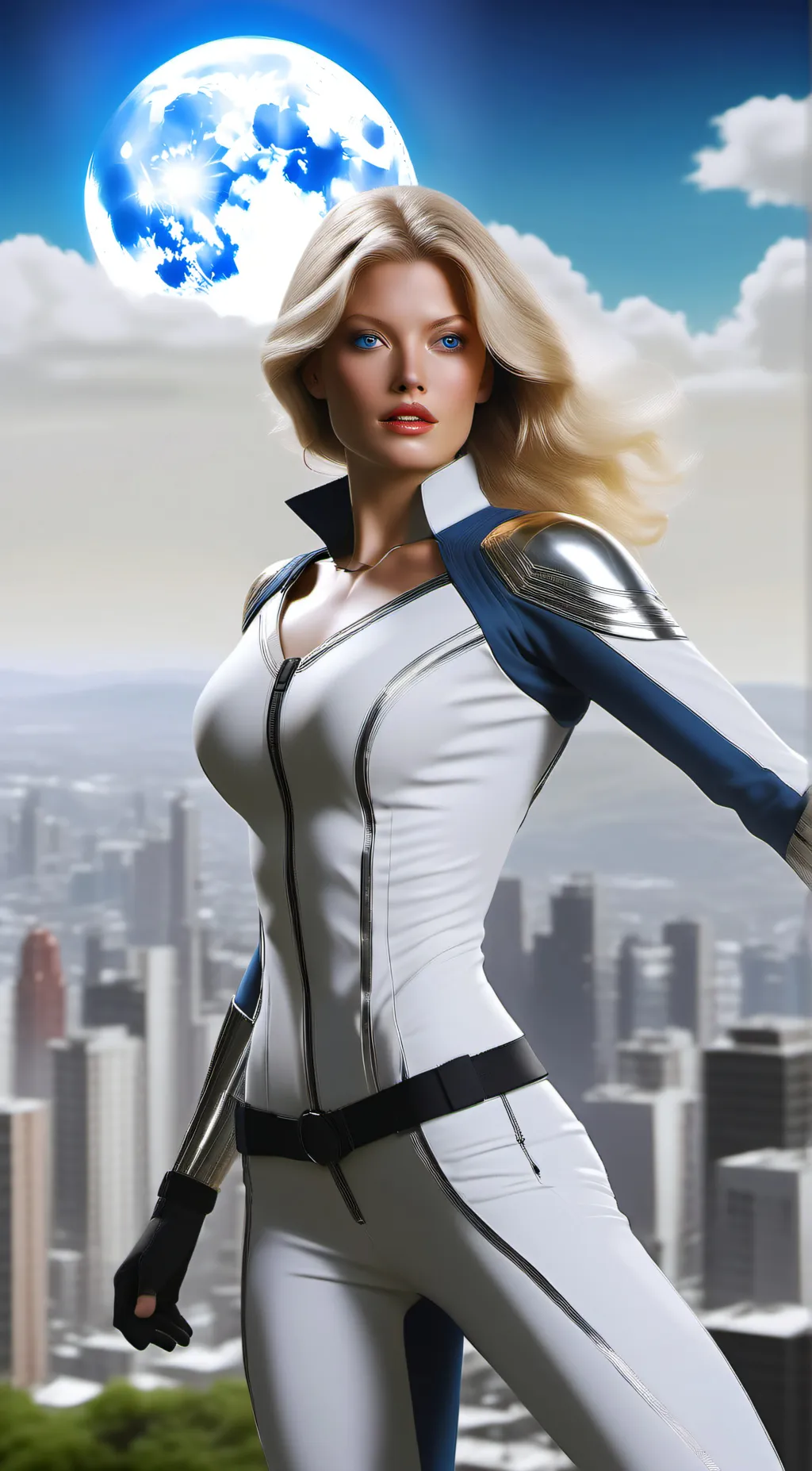ai character: Power Girl Kara background