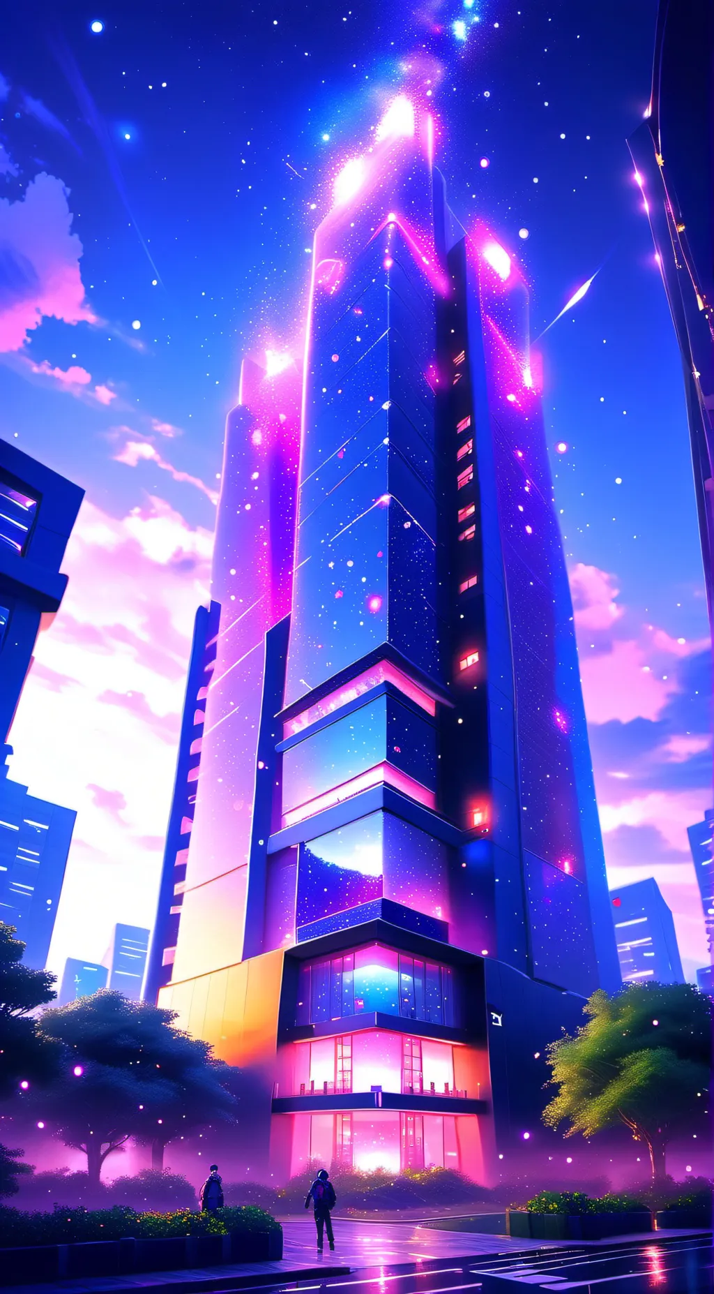 ai character: void-motel background