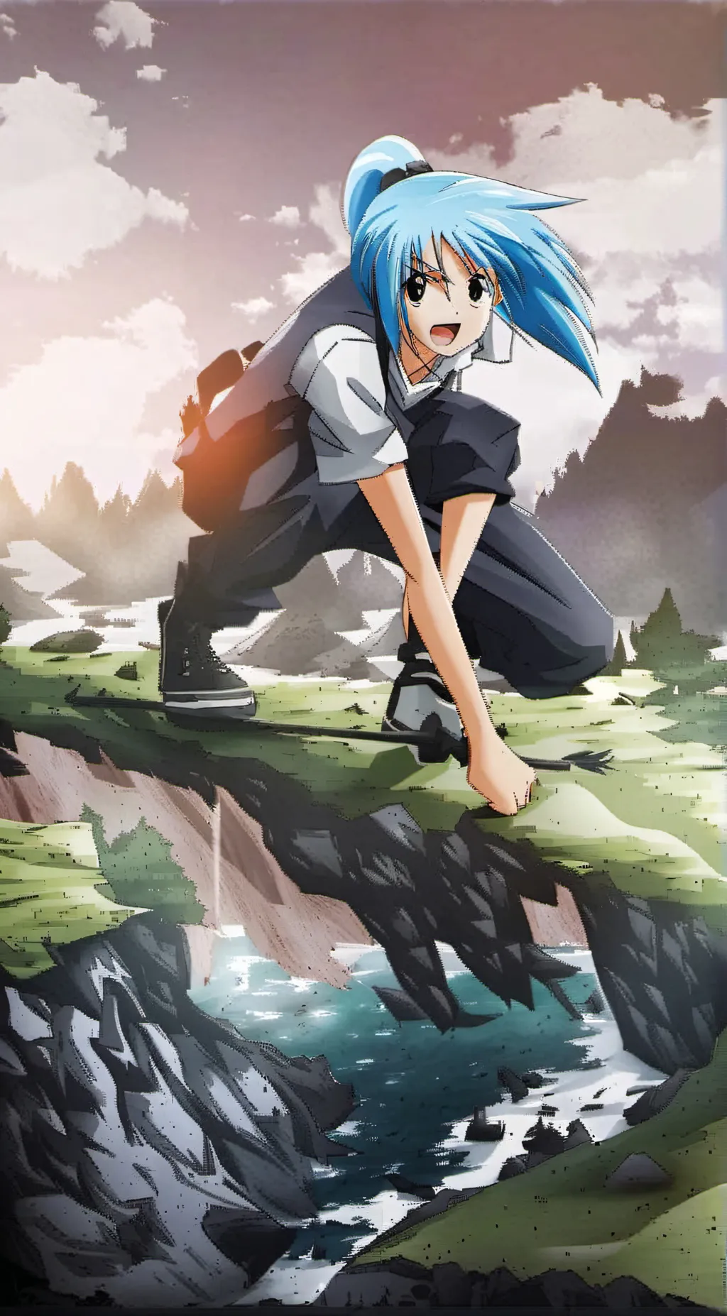 ai character: Misaki  background