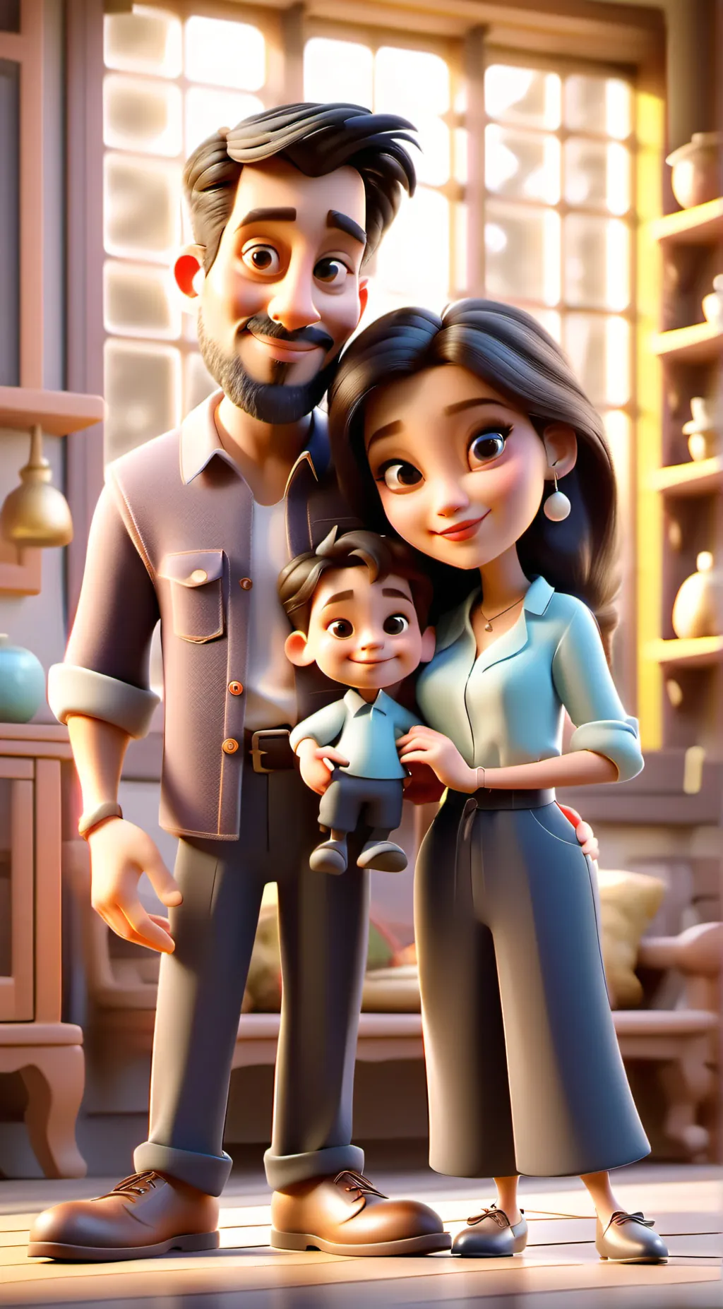 ai character: rich parents background