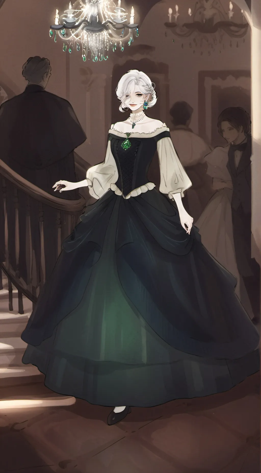 ai character: MHA 1a prom background