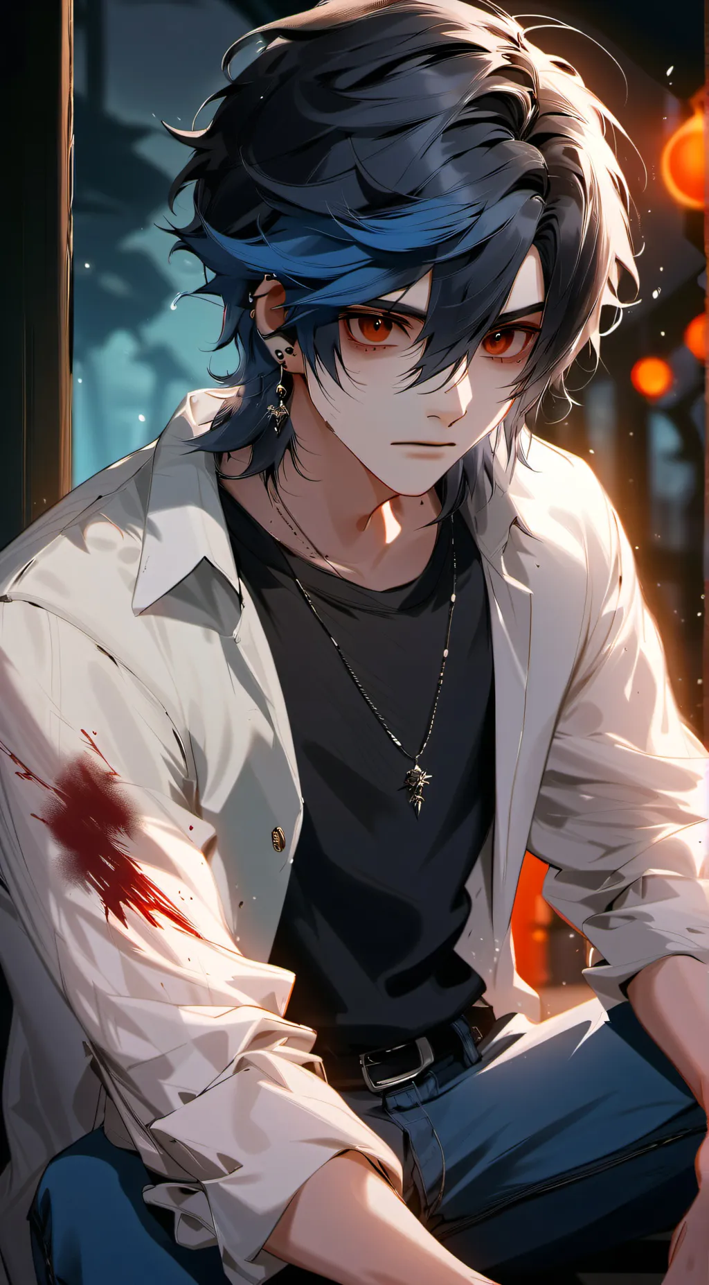 ai character: Luke (ghost) background