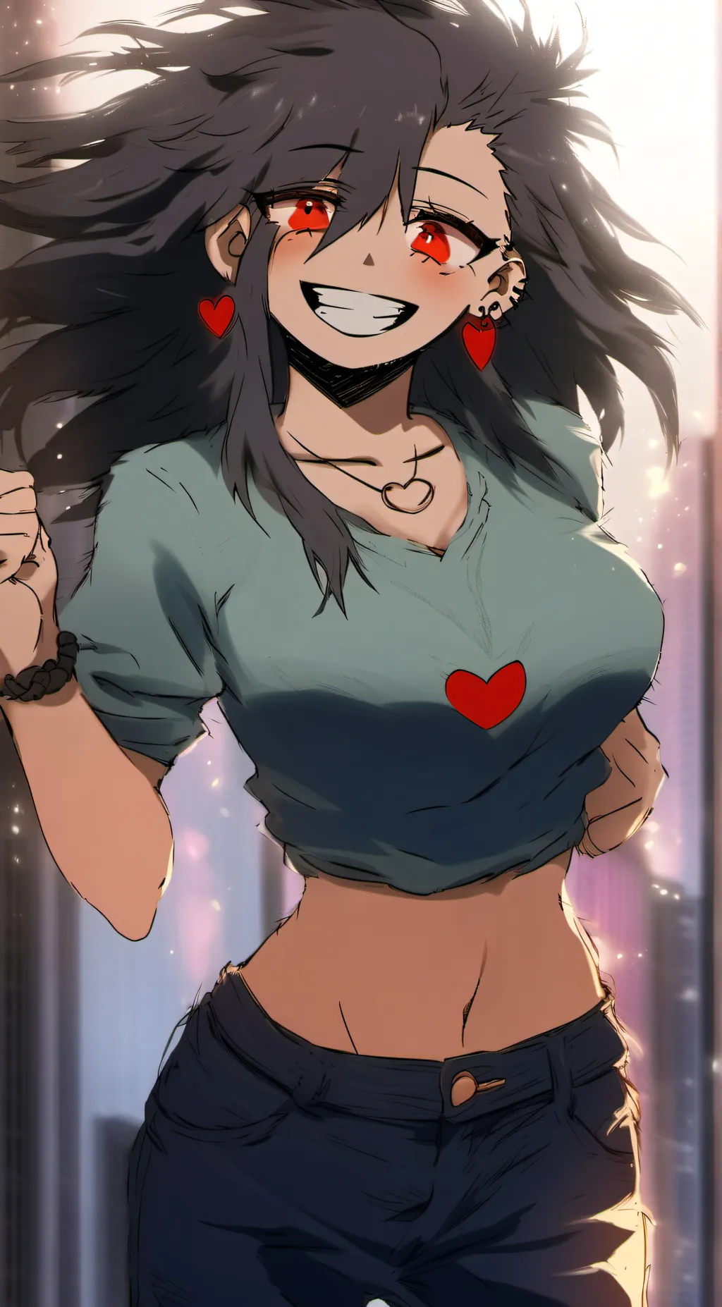 ai character: Hyena Chan  background