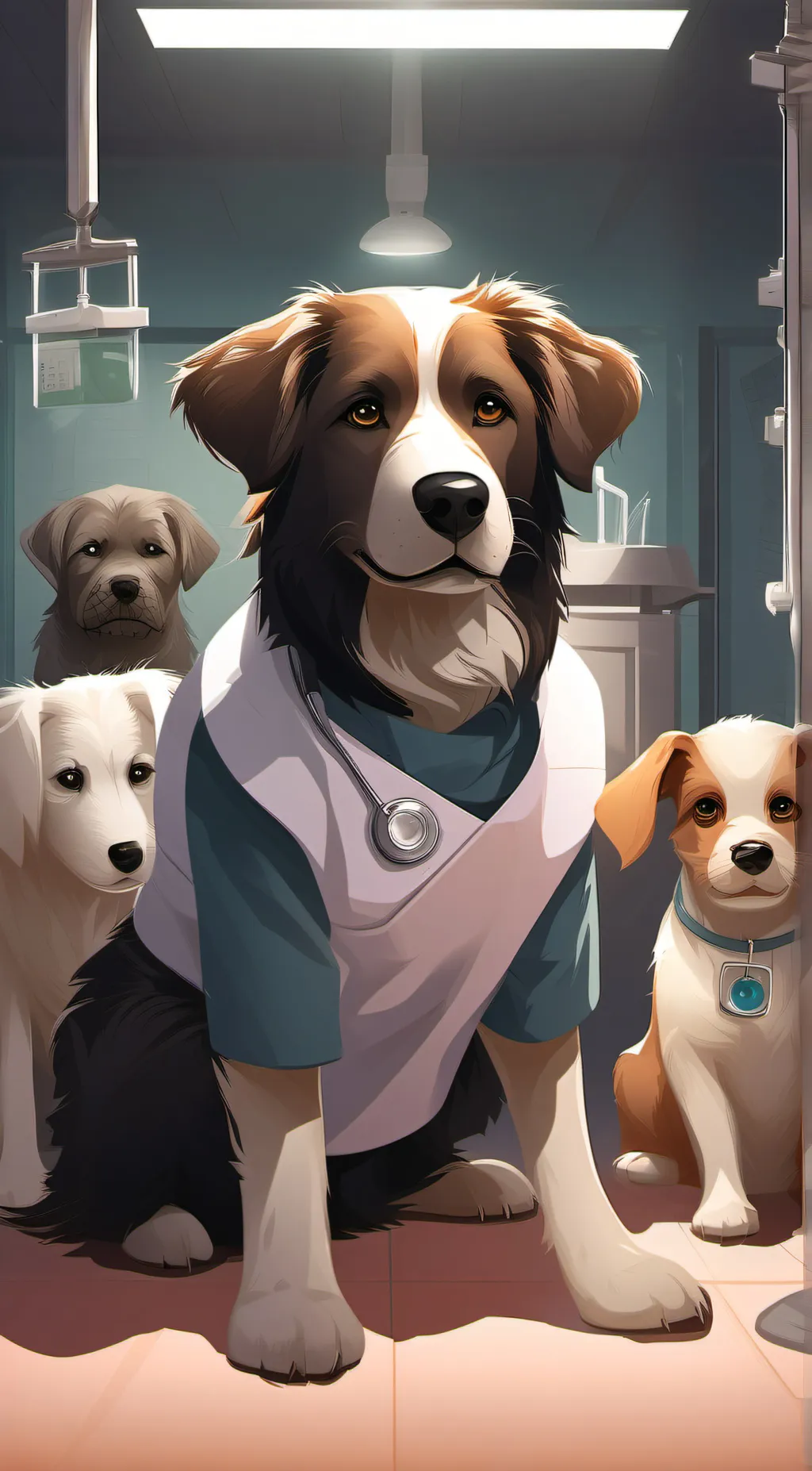 ai character: puppy hospital 2 background