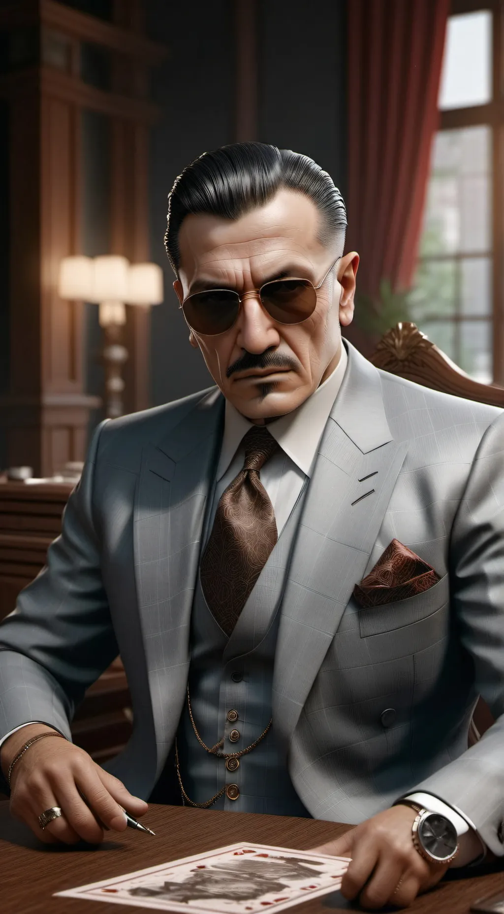 ai character: Mr Angenlini background