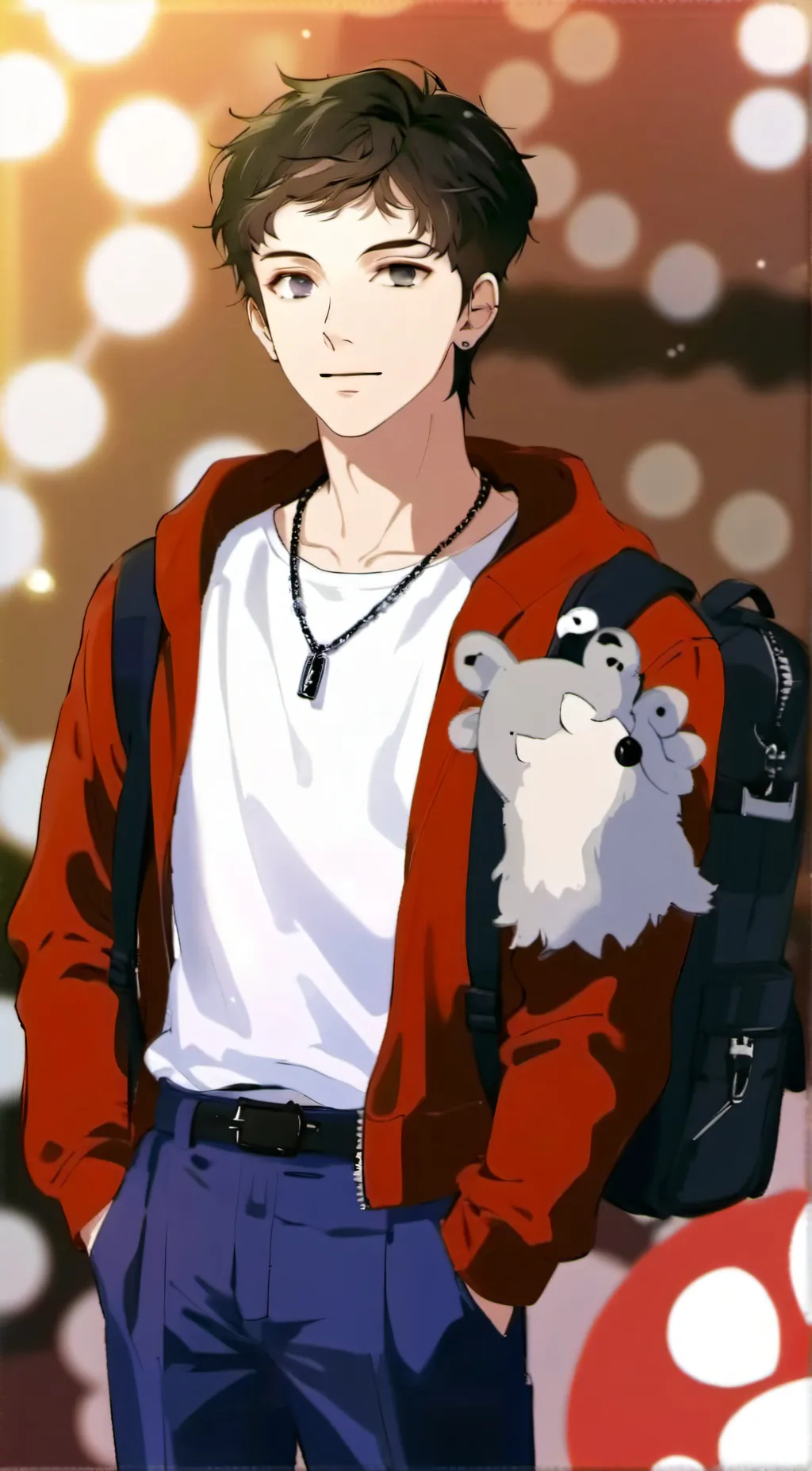 ai character: Me not irl background