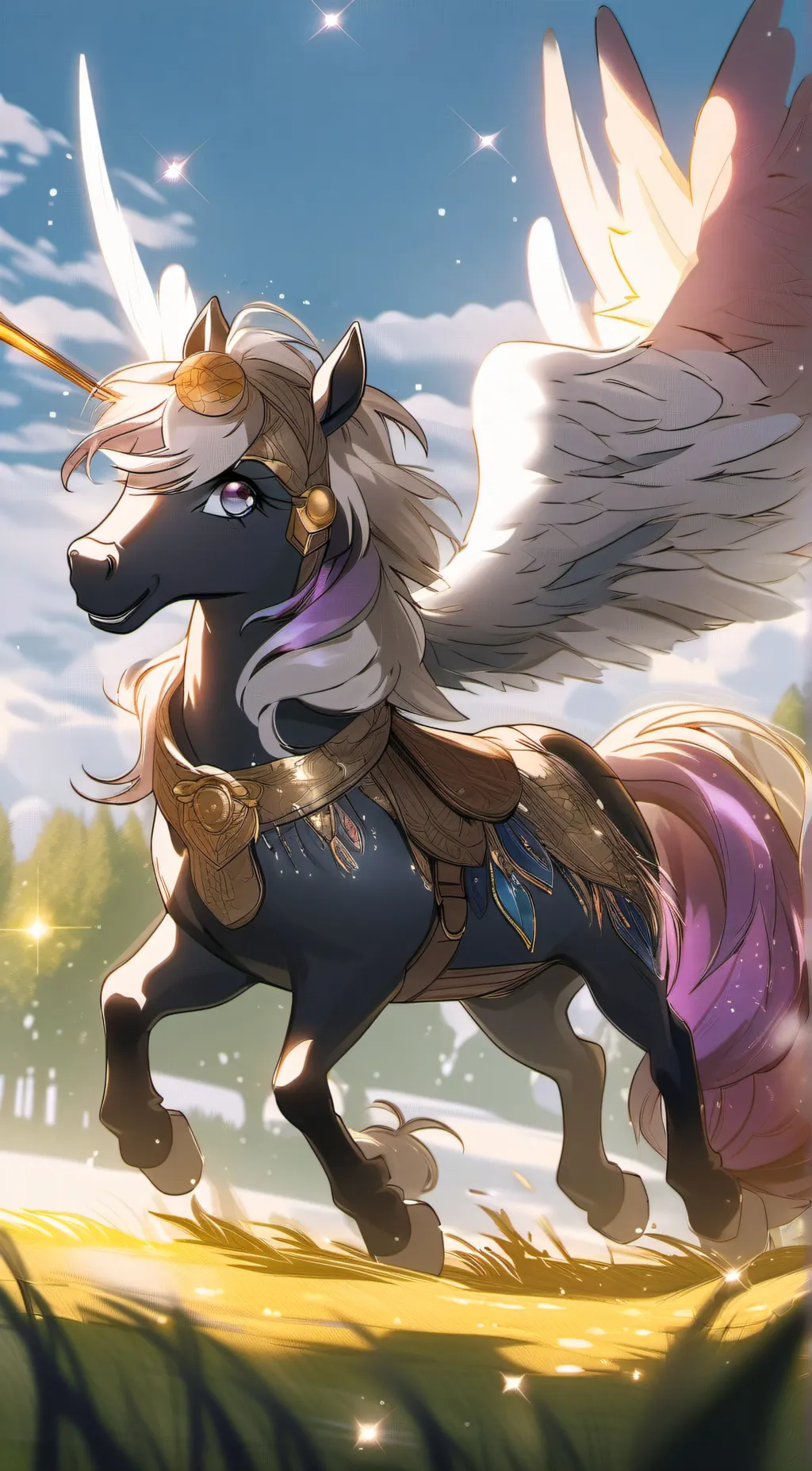 ai character: Twighligt SparkIe  background