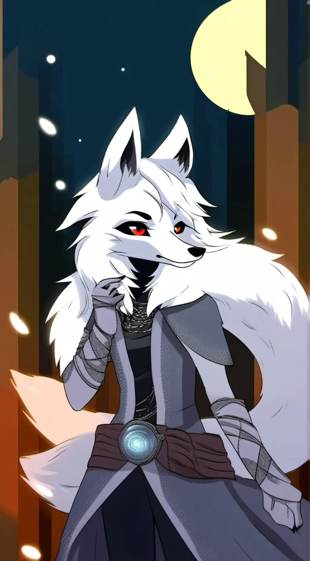 ai character: moonlight  background