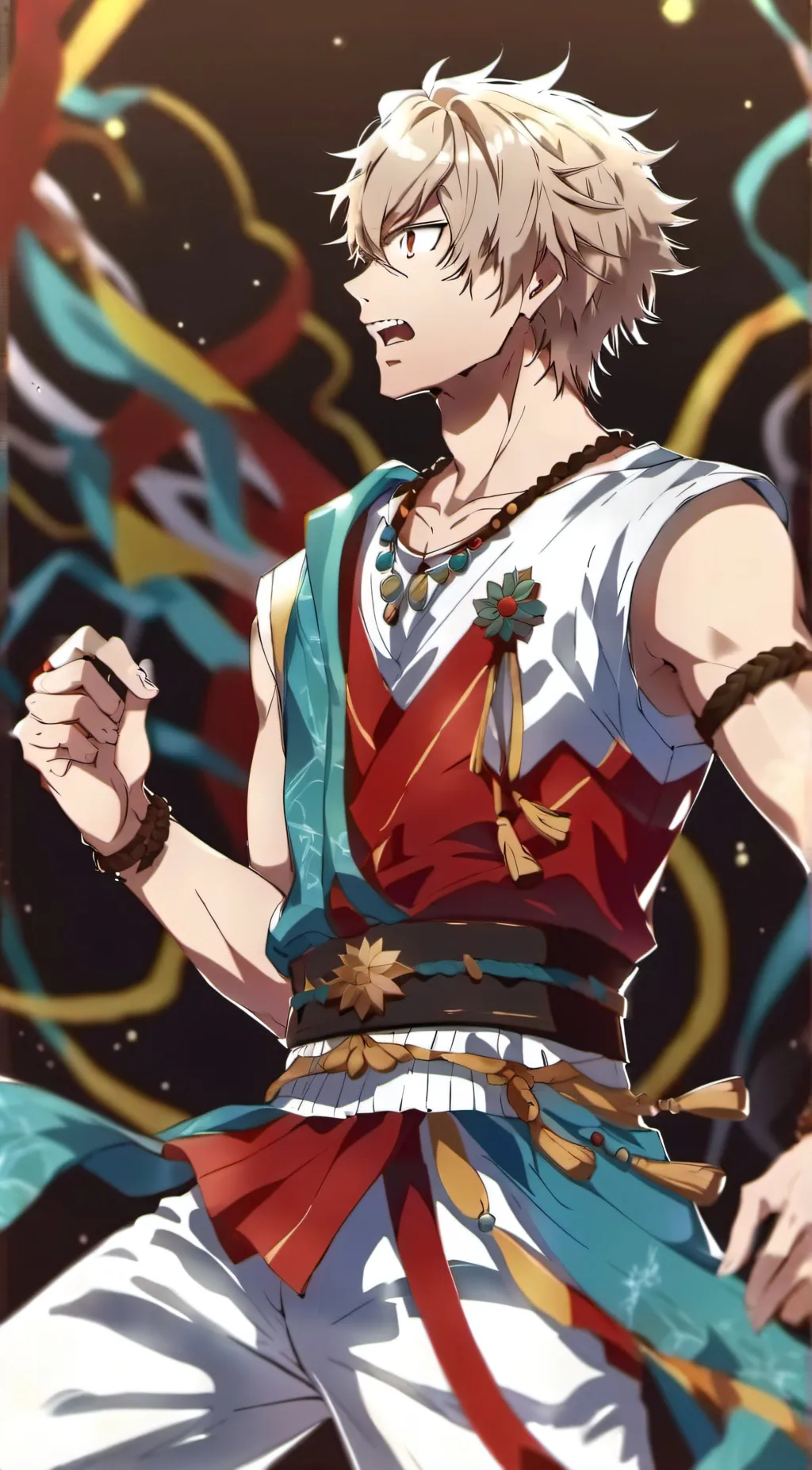 ai character: Bakugou  background