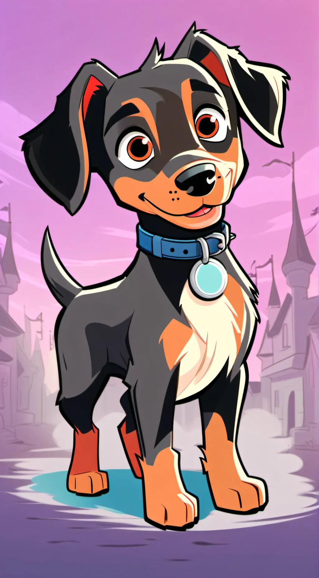 ai character: pup background