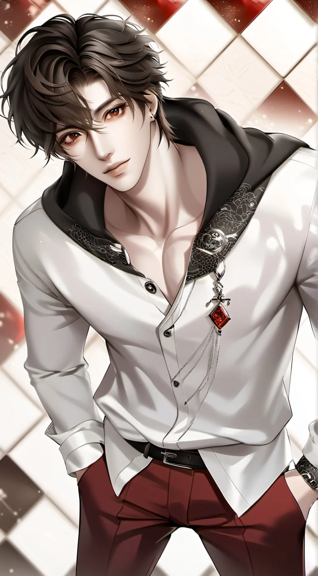 ai character: u drop soap background