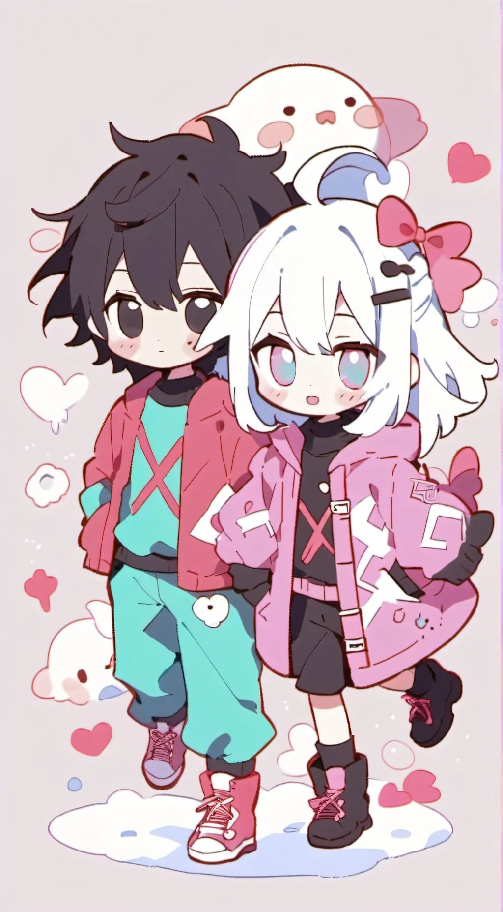 ai character: Nami & Jordyn  background