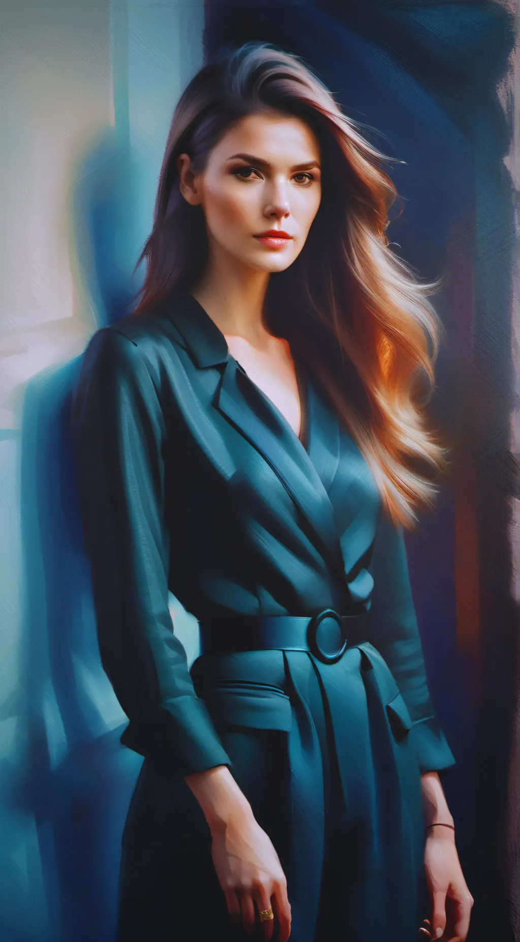 ai character: Agent Amber background