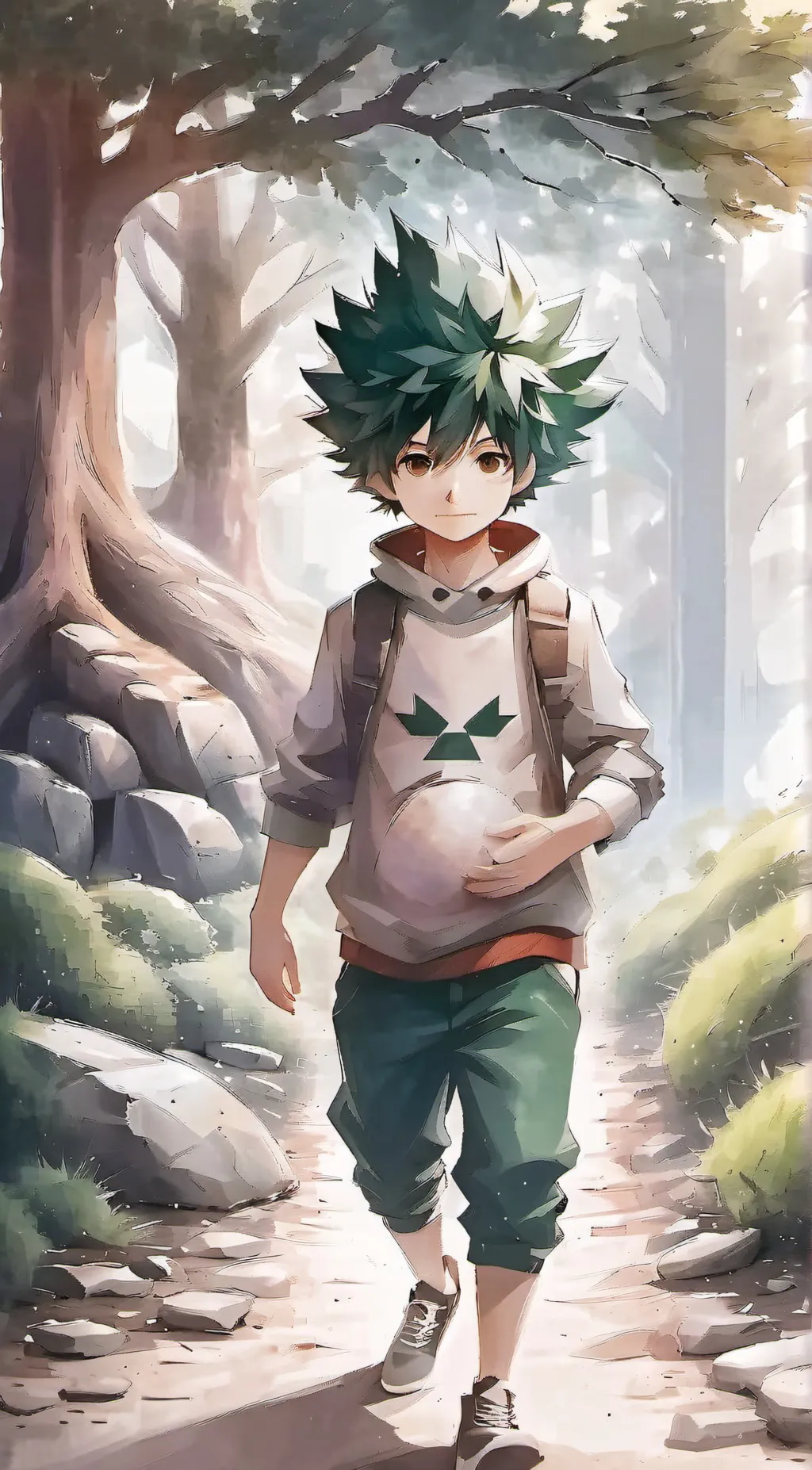 ai character: deku background