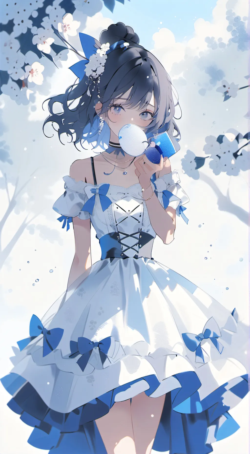 ai character: cute  background