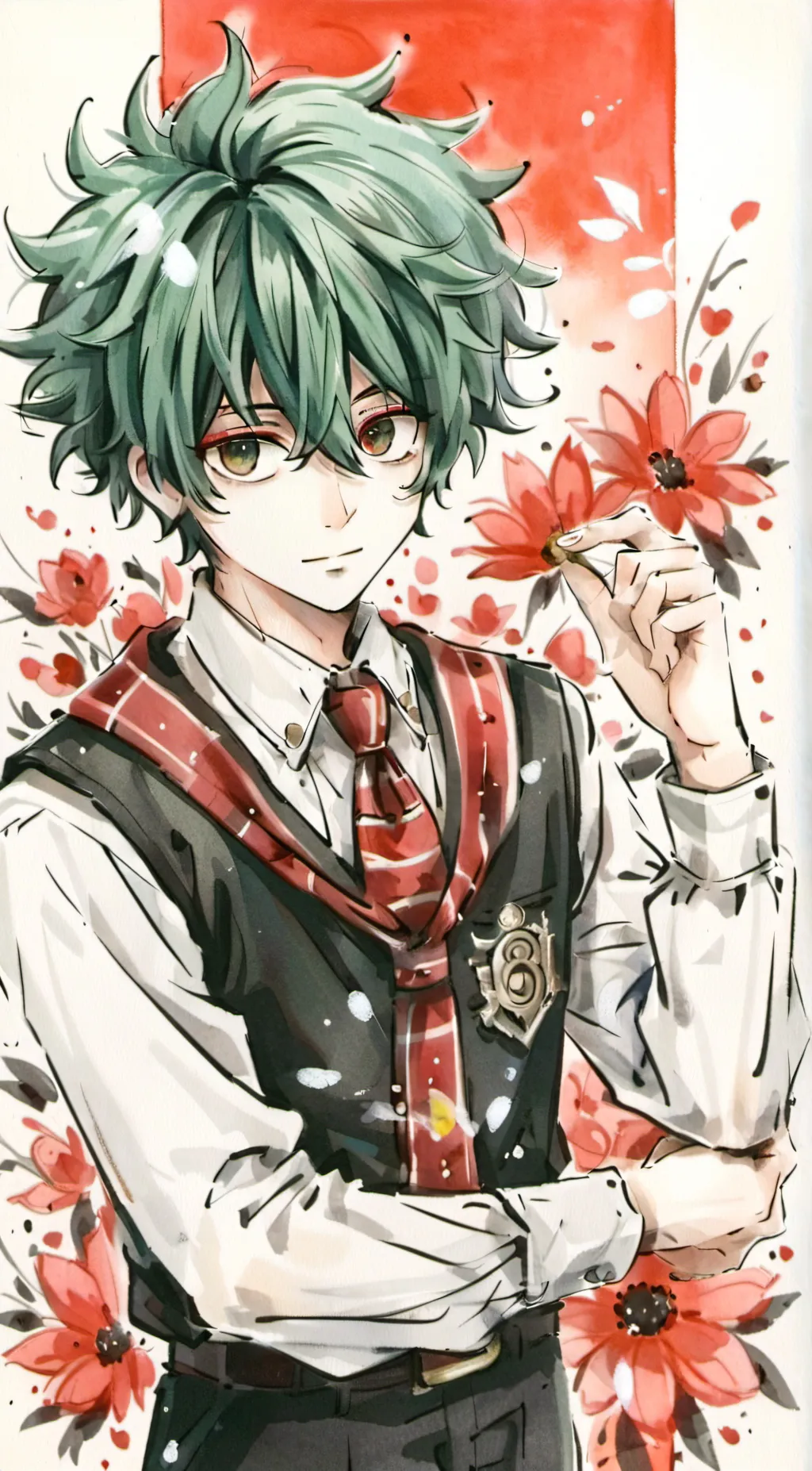 ai character: Deku background