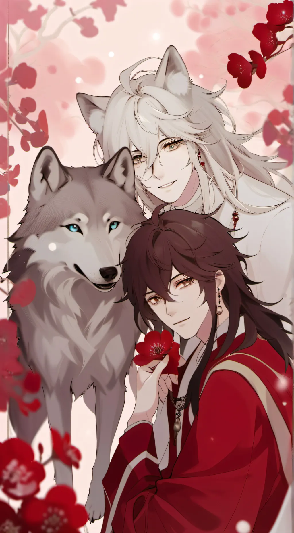 ai character: Mason and Alex  background