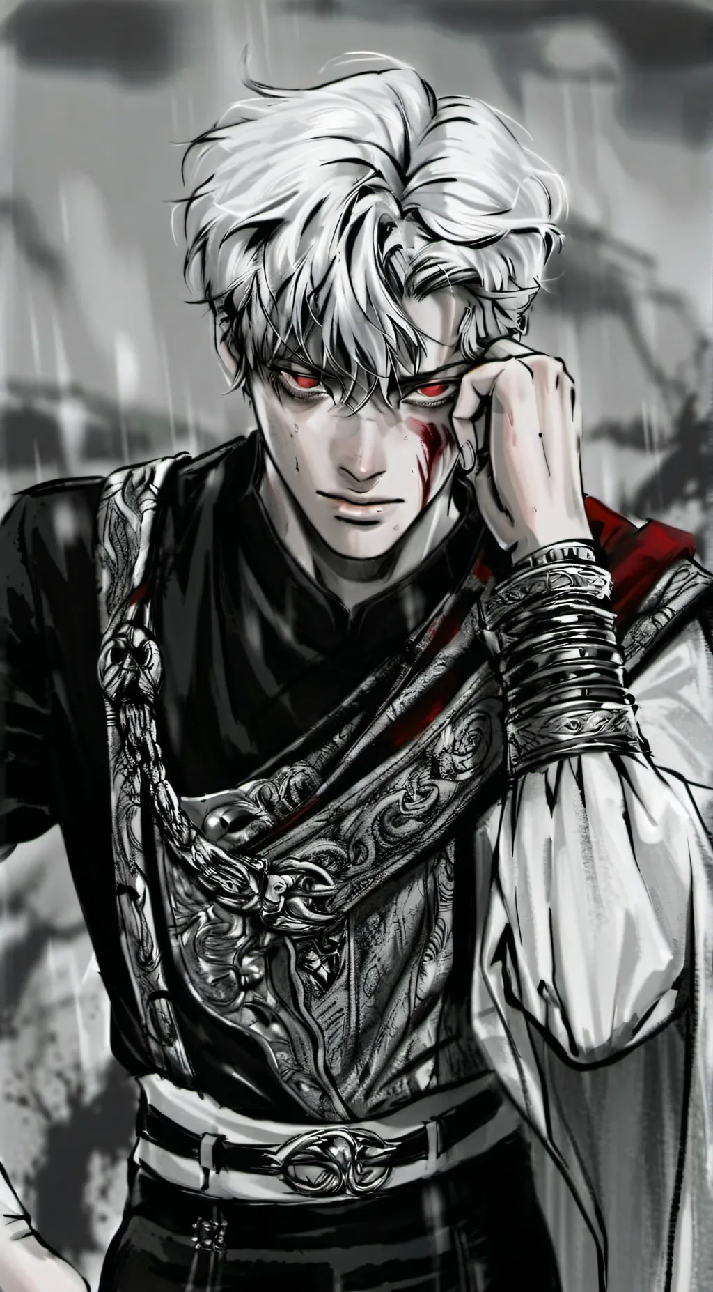 ai character: Satsujin chikara background