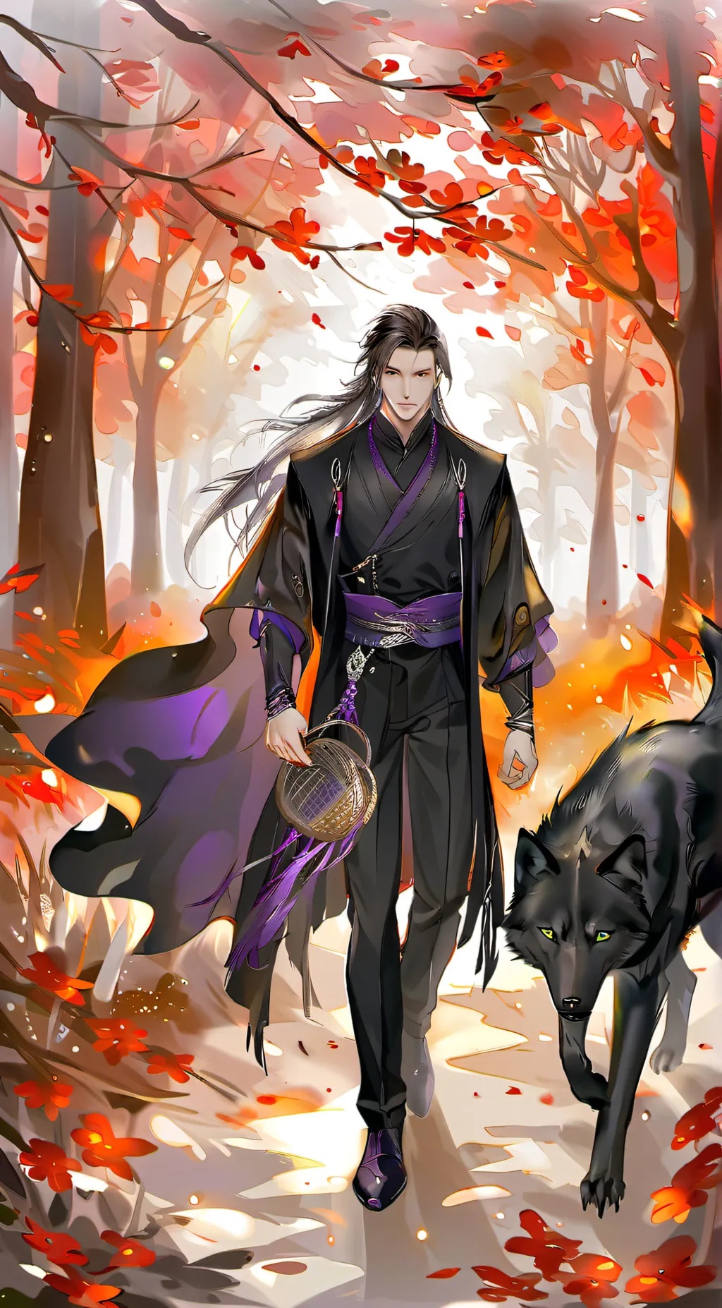 ai character: wolf trainer background