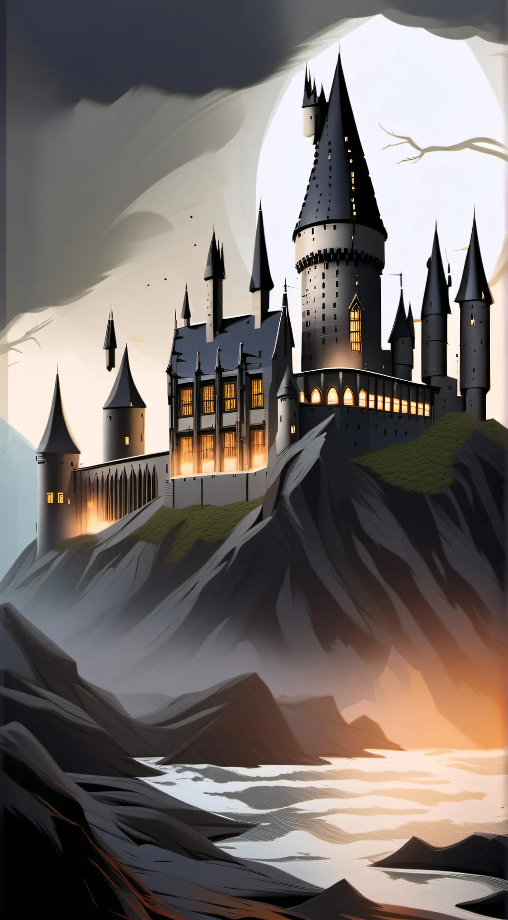 ai character: Hogwarts❤️ background