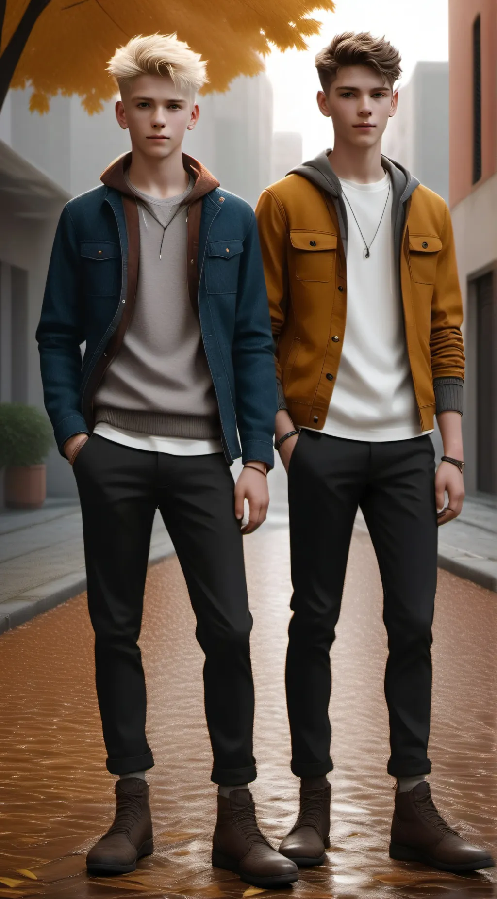 ai character: Jace and Elliot  background