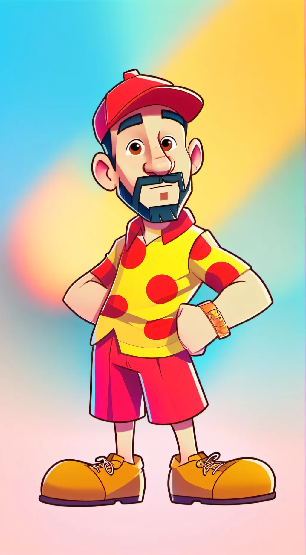 ai character: pomni  background