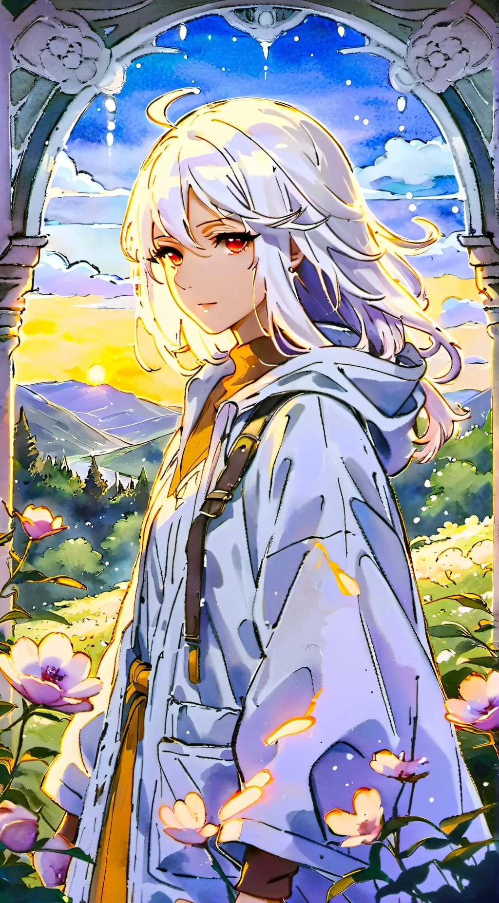 ai character: ♡🌺Ruby~🌺♡ background