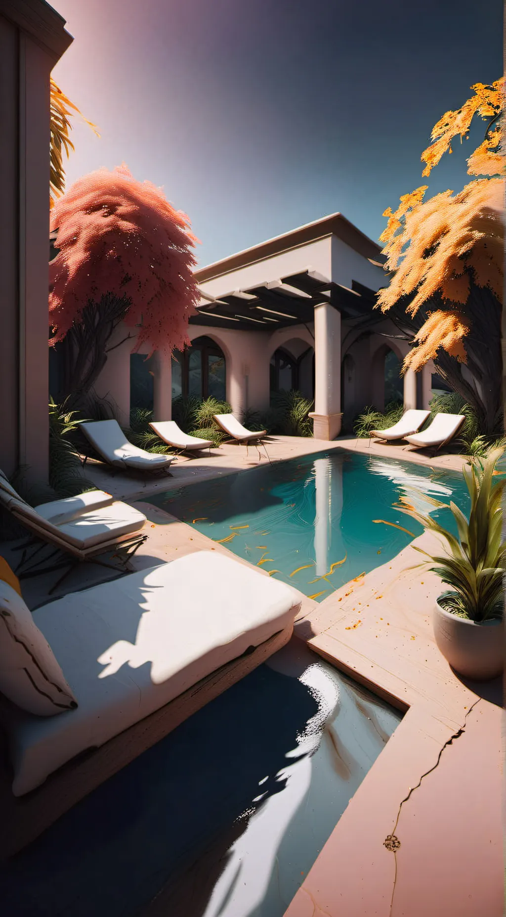 ai character: HH swim Day background