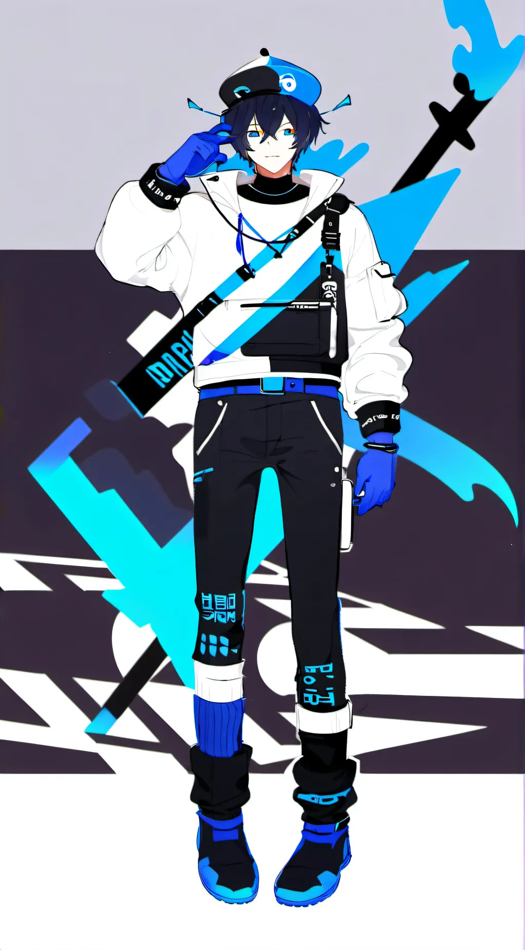 ai character: bluedem background