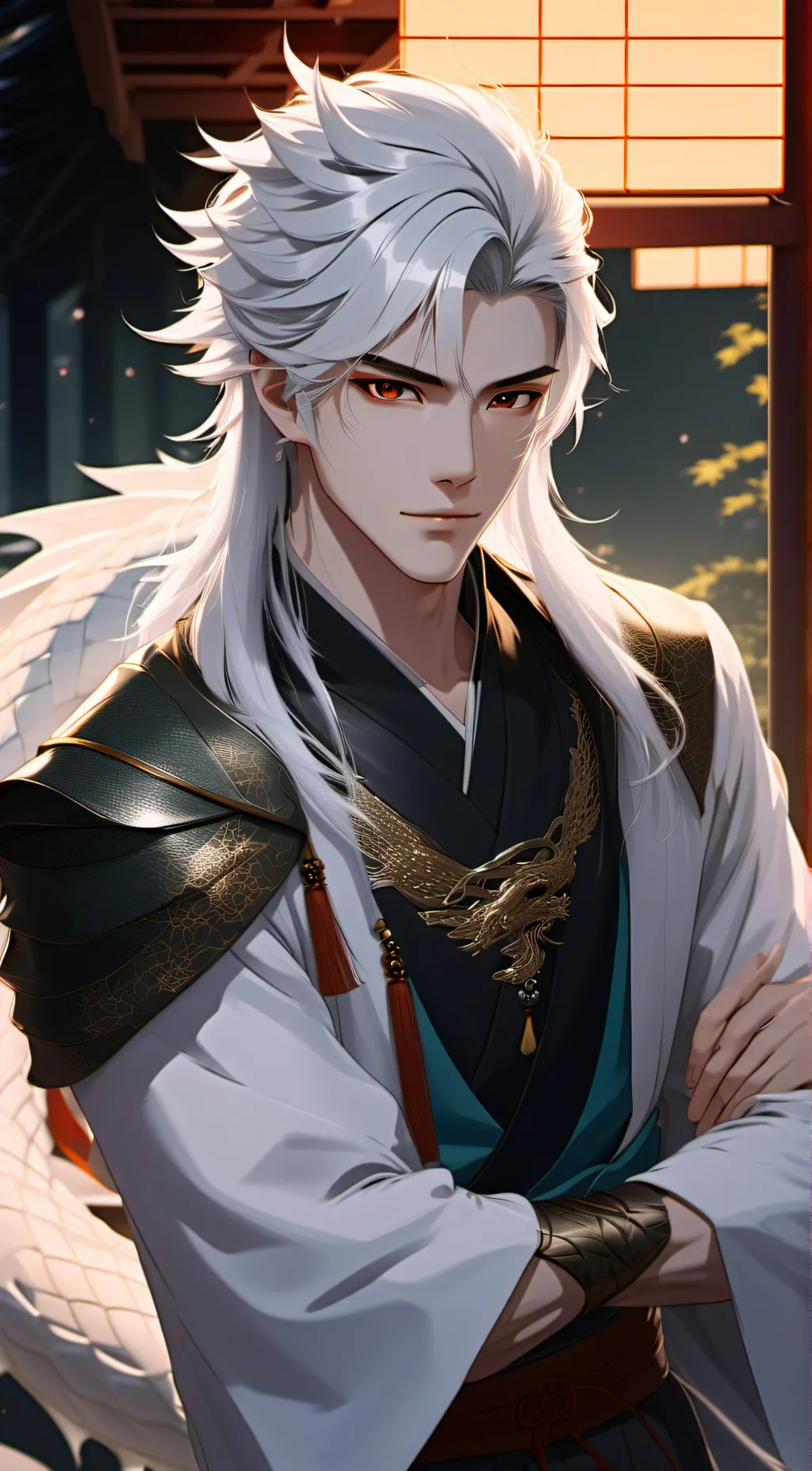 ai character: Shiro Dracona  background