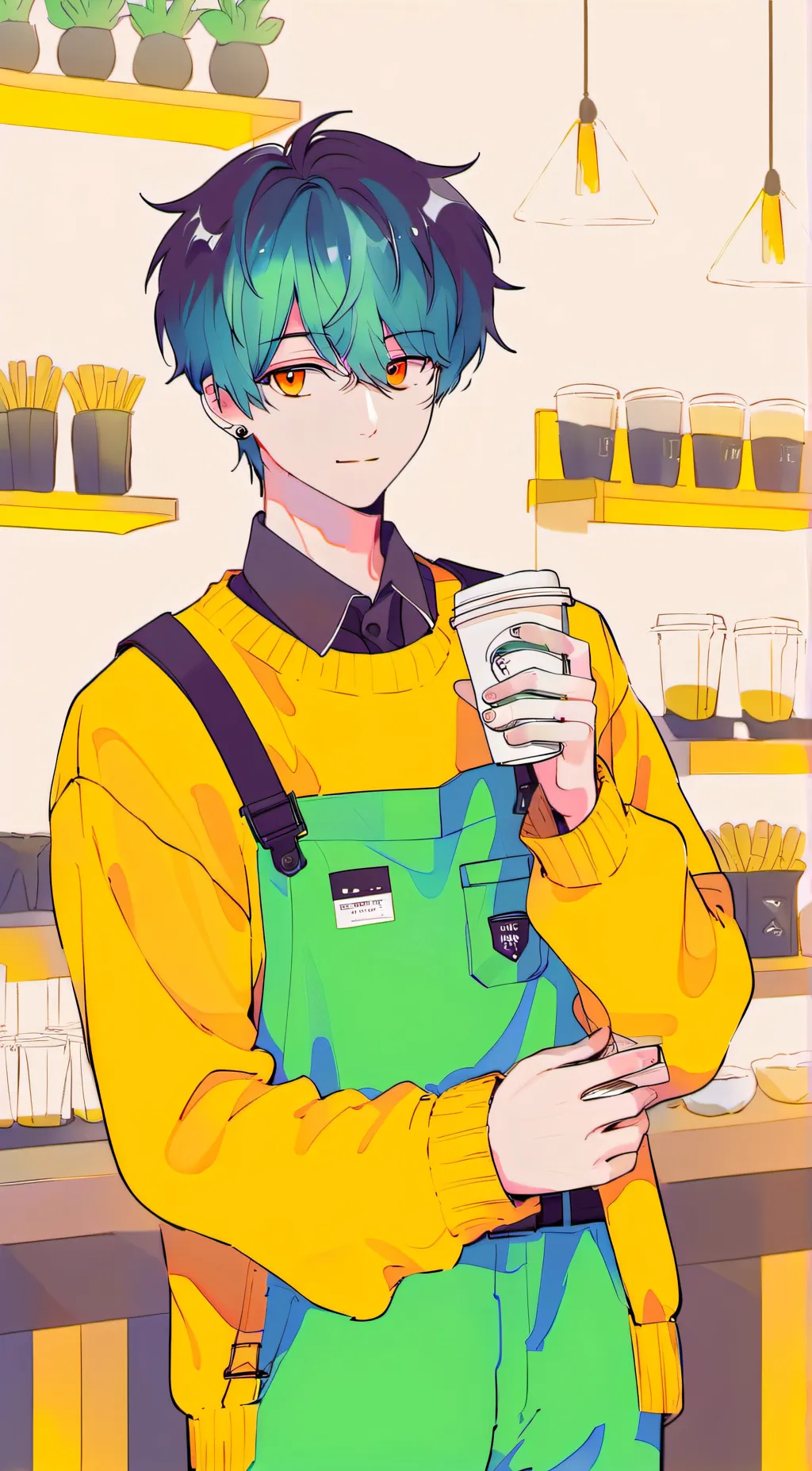 ai character: Noah☕️  background
