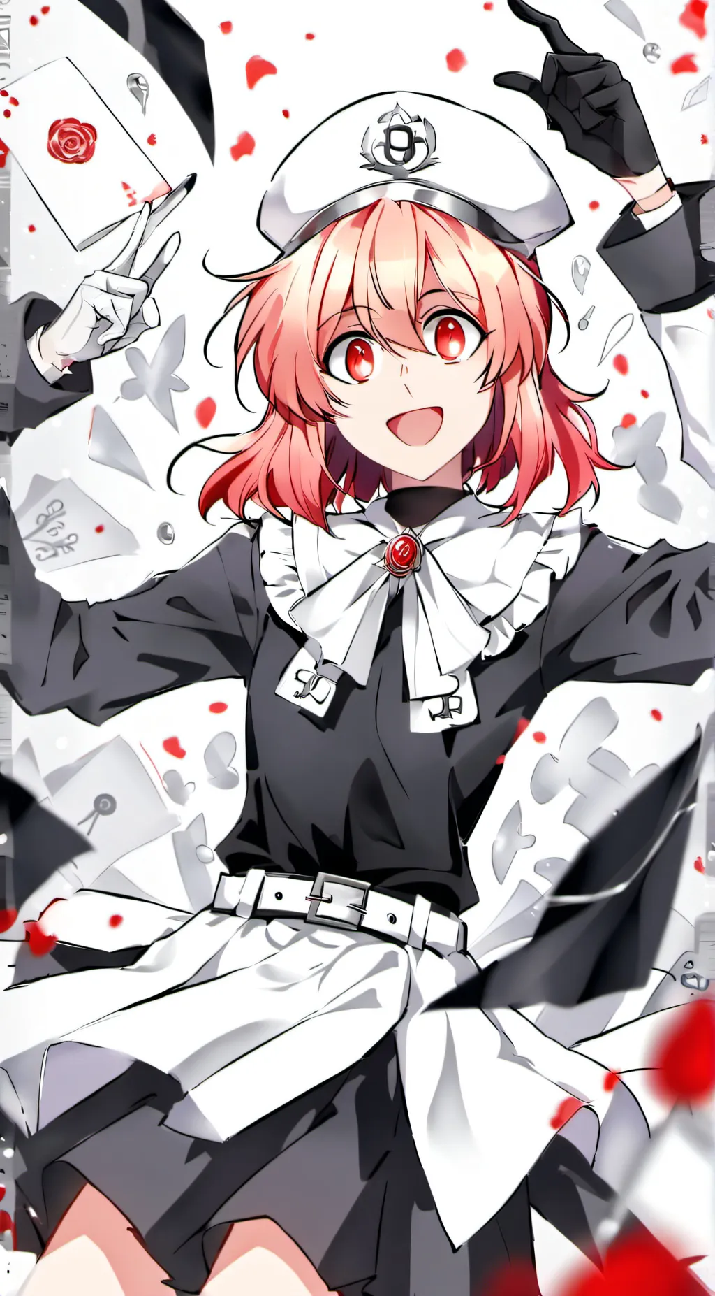 ai character: a cute girl  background