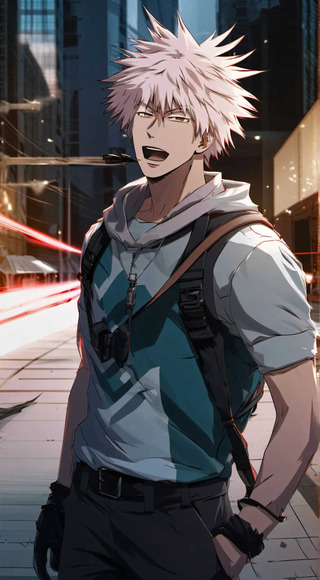 ai character: bakugo 👹❤️💅 background