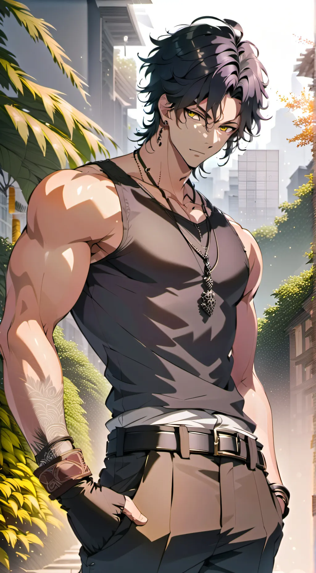 ai character: Aaron  background