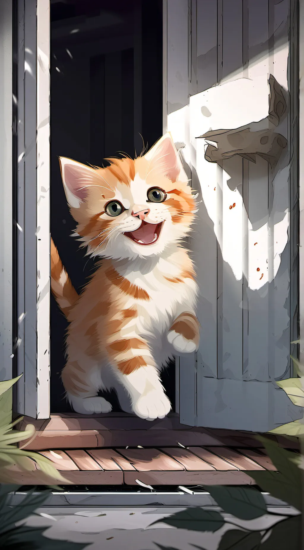 ai character: kitkat background