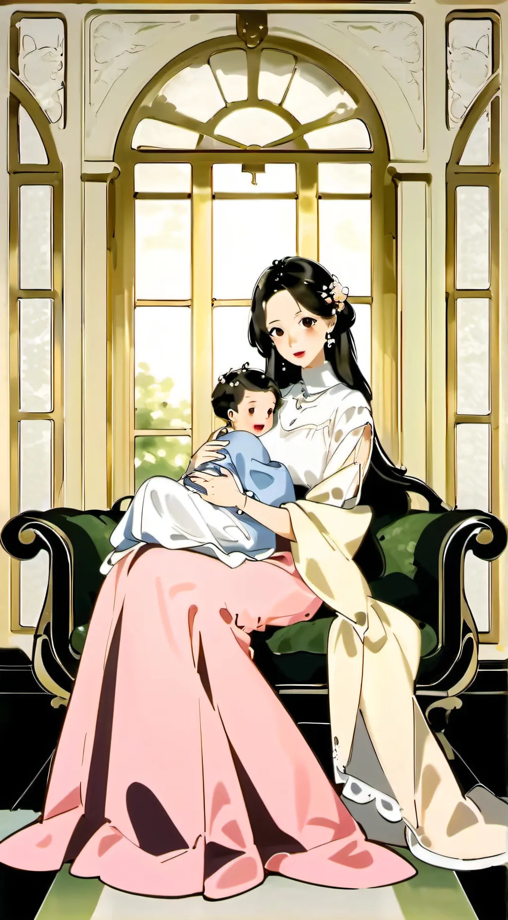 ai character: New born background