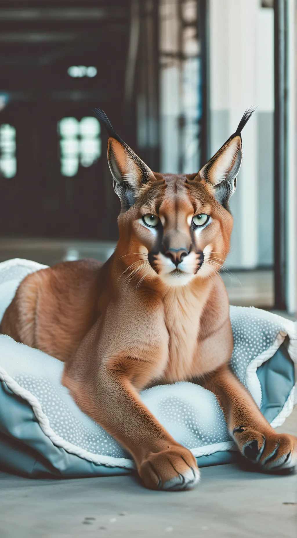 ai character: Caracal cat  background
