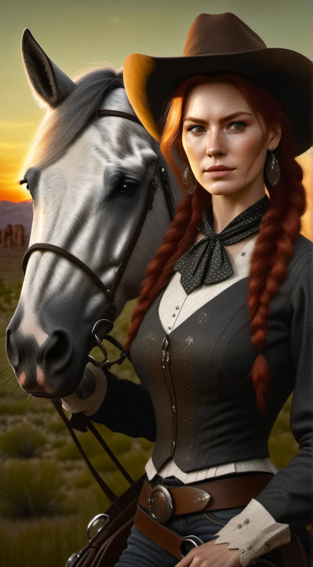 ai character: Scarlett 🤠 background