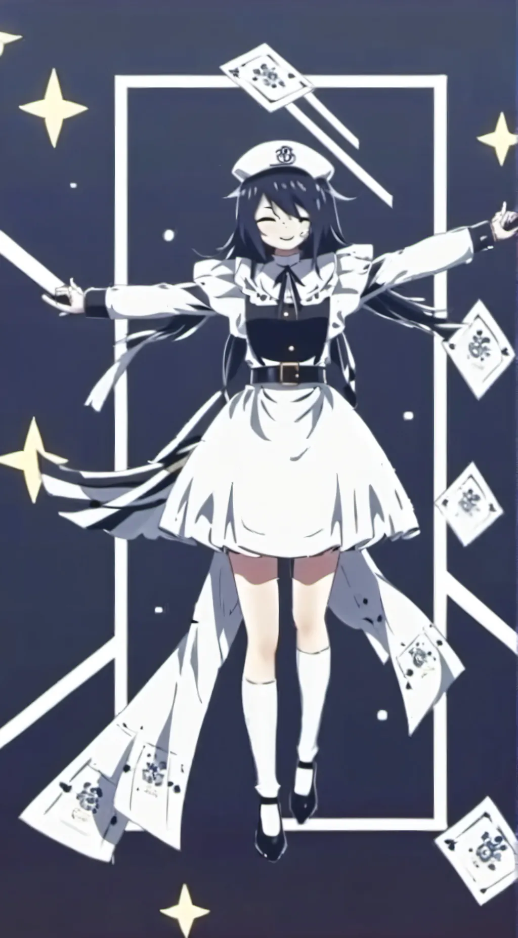 ai character: Miss circle  background