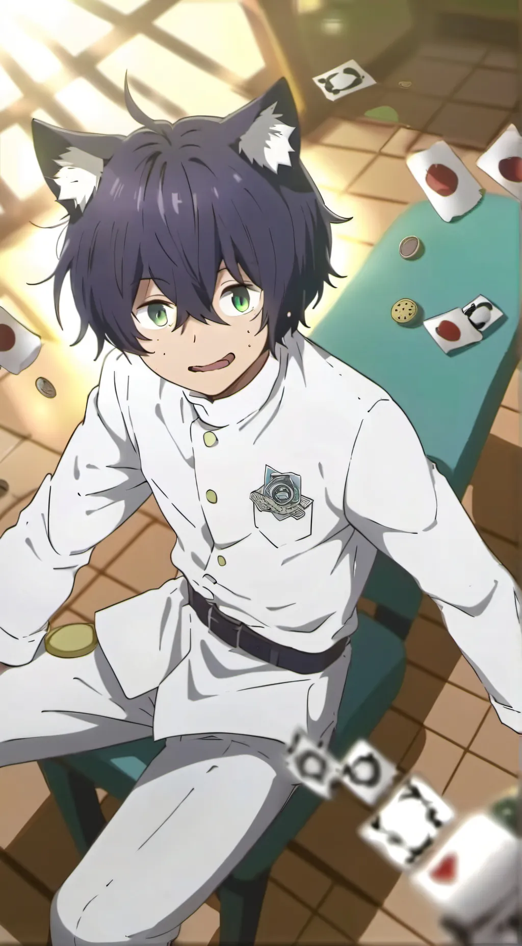 ai character: catnip💊 background