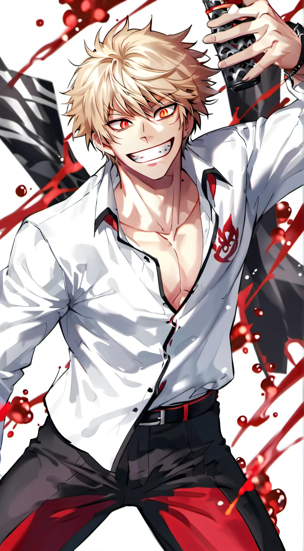 ai character: katsuki bakugo background