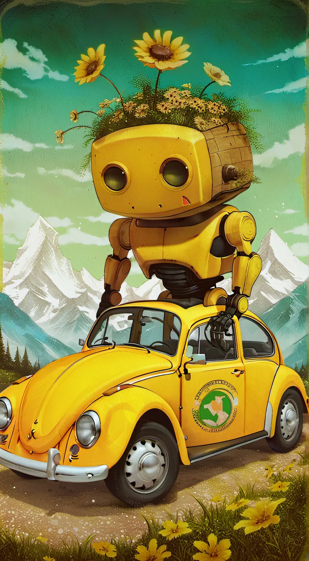 ai character: Bumblebee background