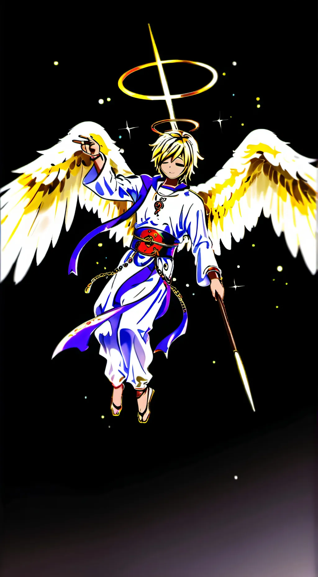 ai character: DS X fallen angel background