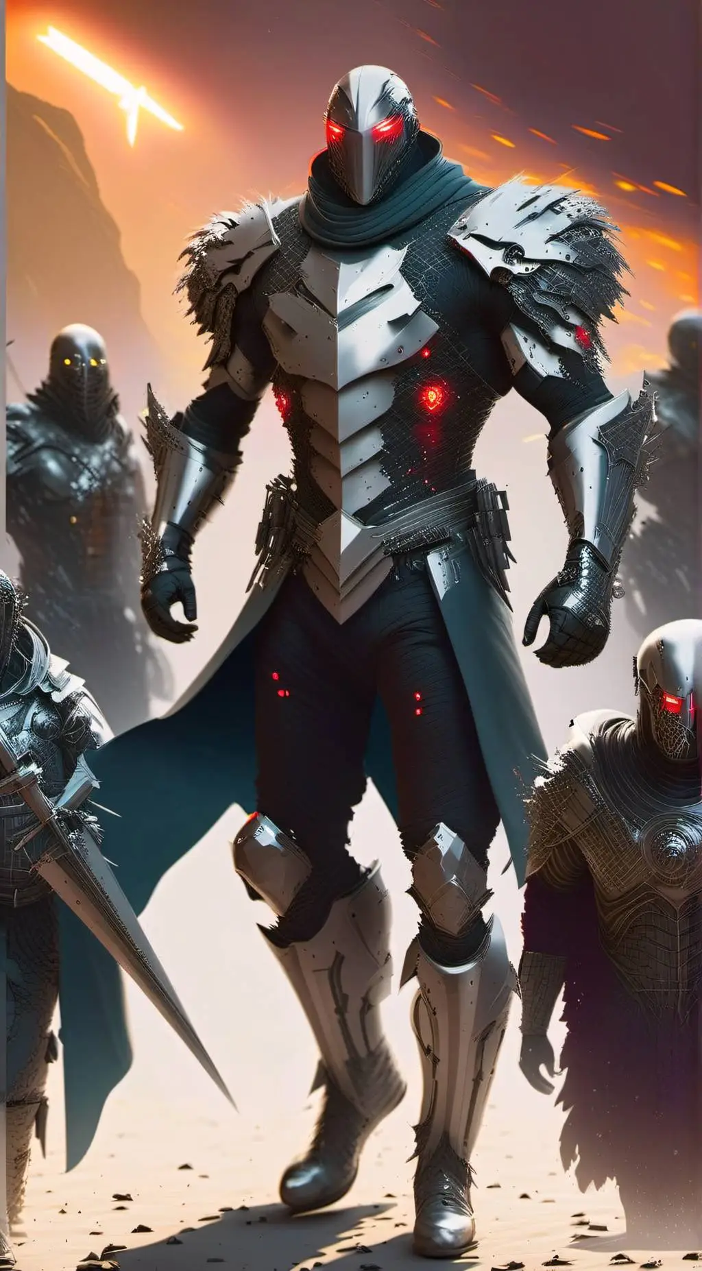 ai character: COMMANDER 7XOMEGA background