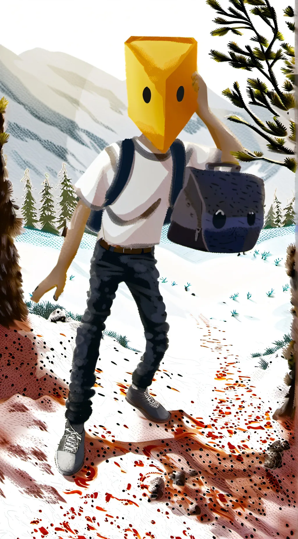 ai character: Mono background