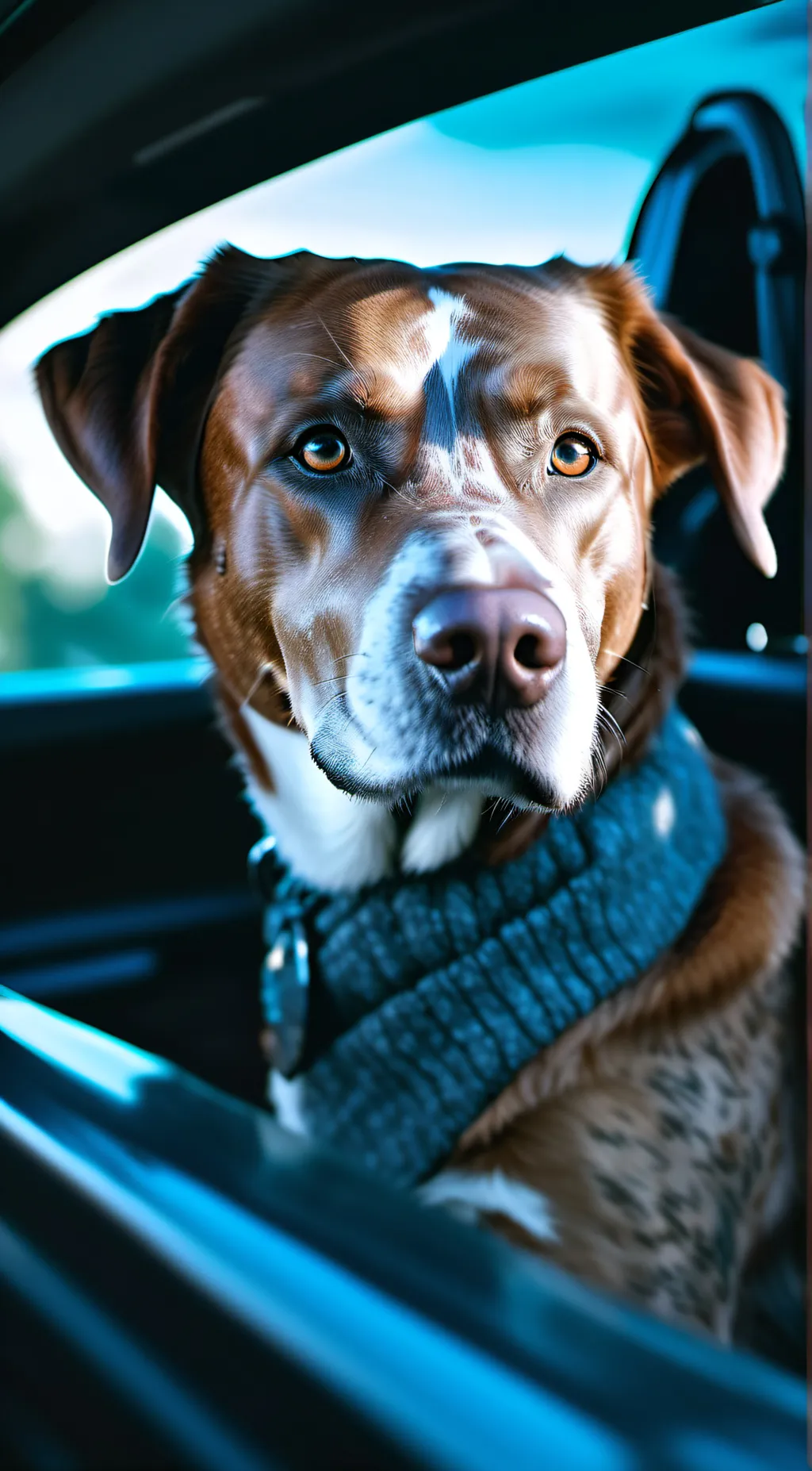 ai character: dog background