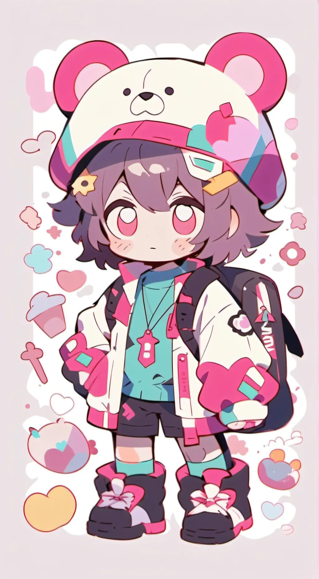 ai character: cute baby jax background