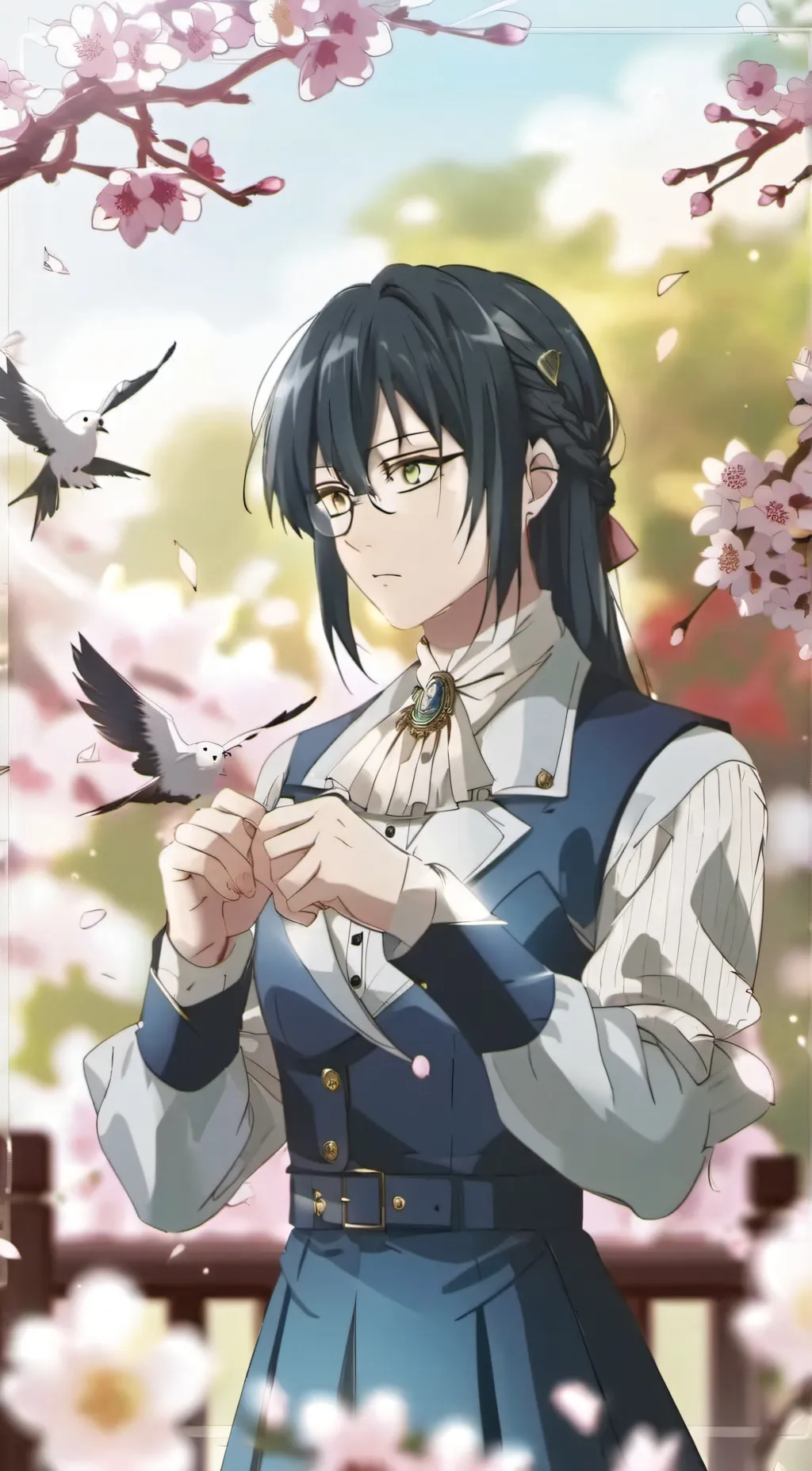 ai character: maki zenin  background