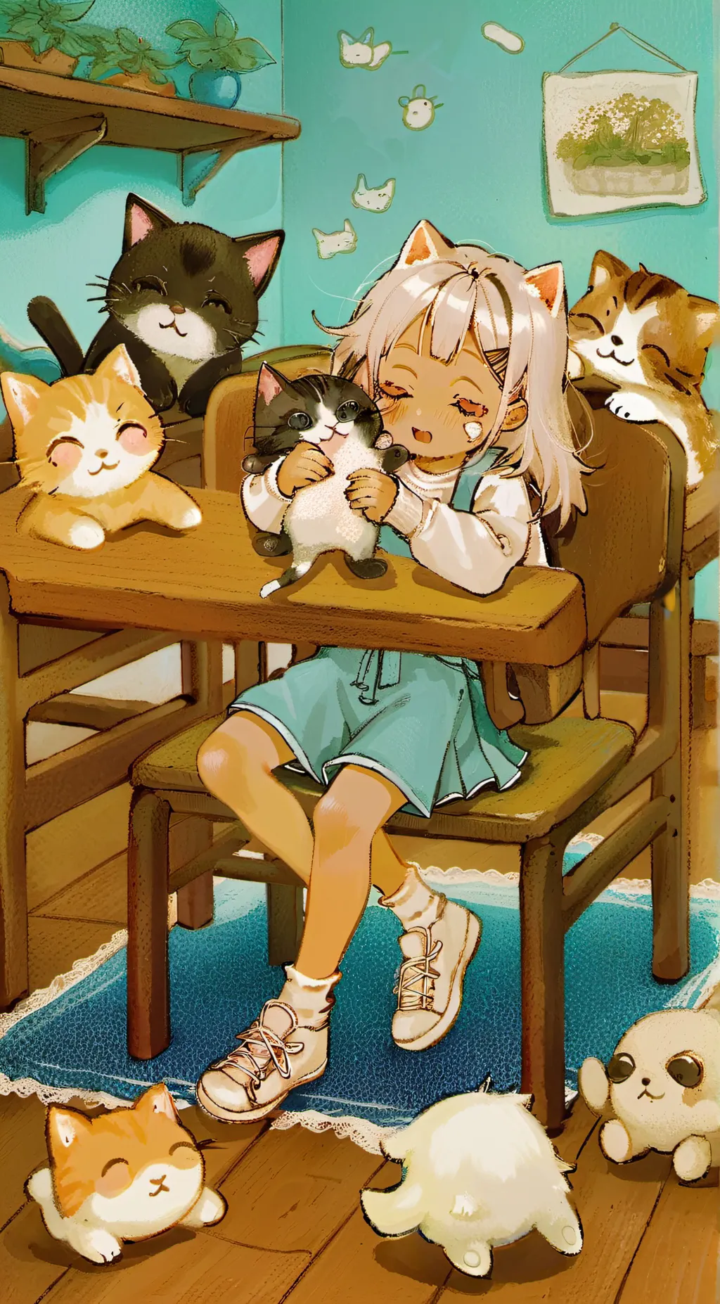 ai character: kitty fitty background